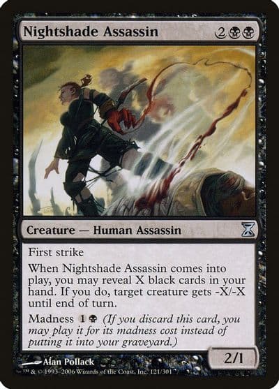 Nightshade Assassin Time Spiral Magic card