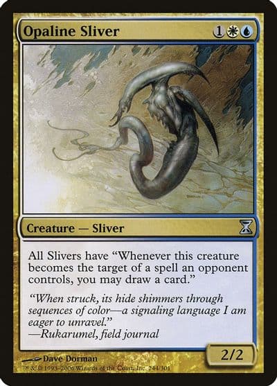Opaline Sliver Time Spiral Magic card