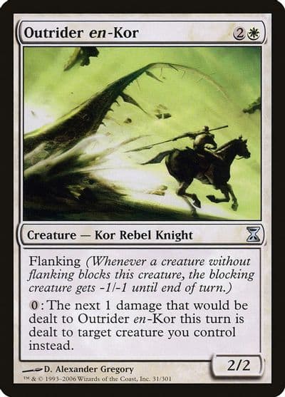Outrider en Kor Time Spiral Magic card