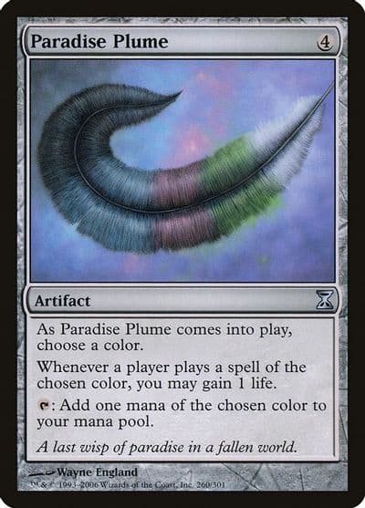 Paradise Plume Time Spiral Magic card
