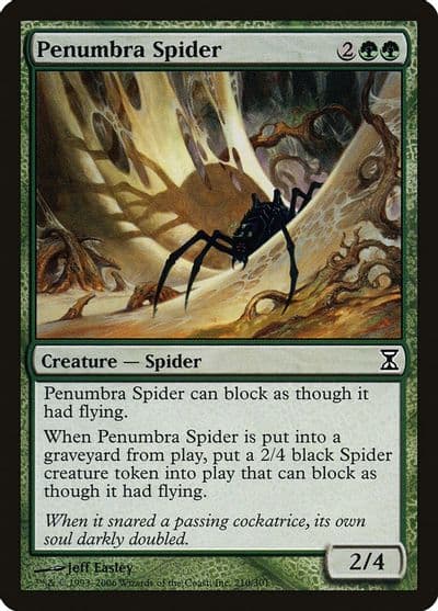 Penumbra Spider Time Spiral Magic card