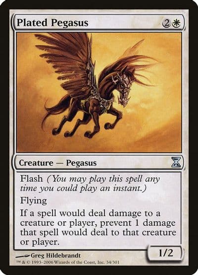 Plated Pegasus Time Spiral Magic card