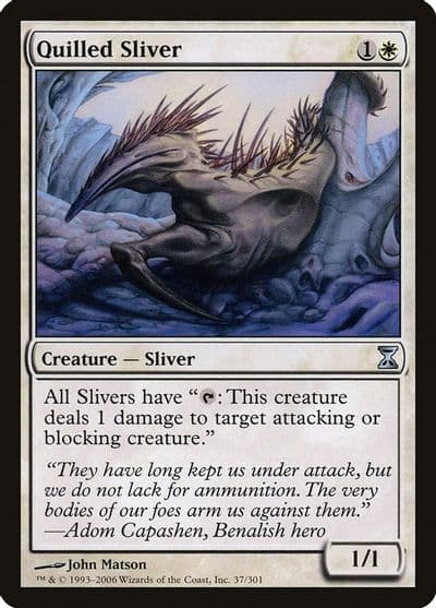 Quilled Sliver Time Spiral Magic card