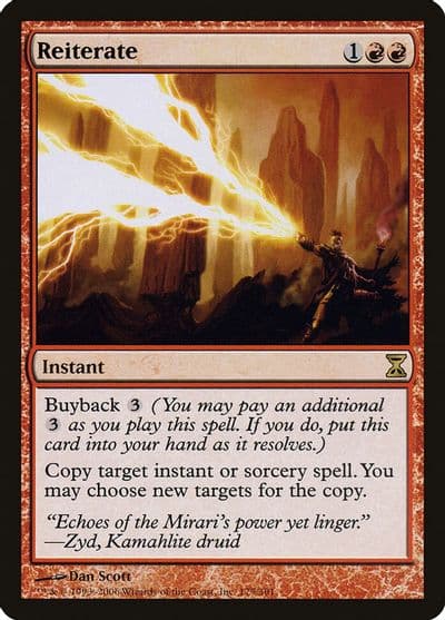 Reiterate Time Spiral Magic card