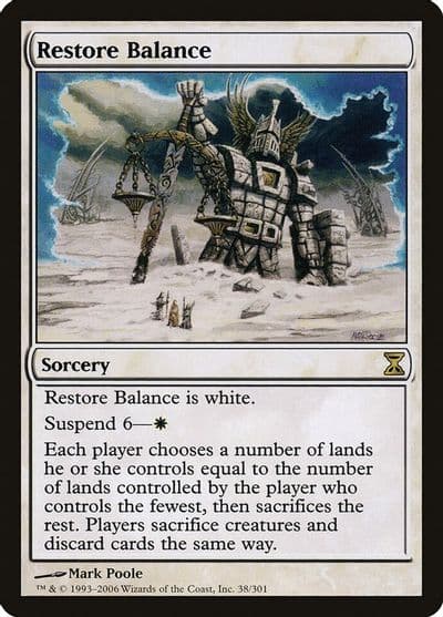 Restore Balance Time Spiral Magic card