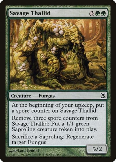 Savage Thallid Time Spiral Magic card