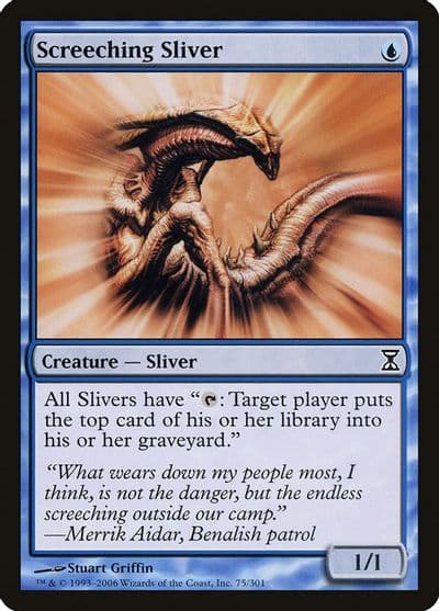 Screeching Sliver Time Spiral Magic card