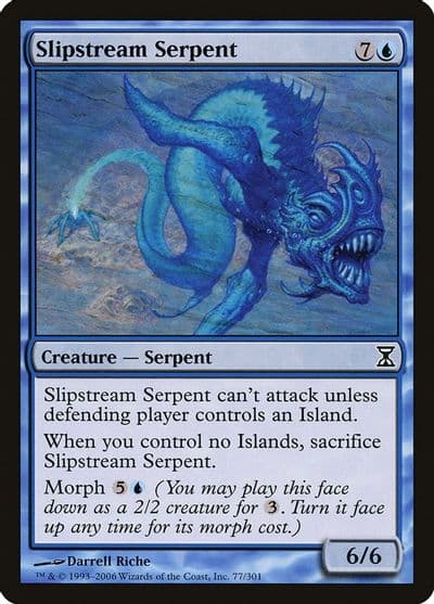 Slipstream Serpent Time Spiral Magic card