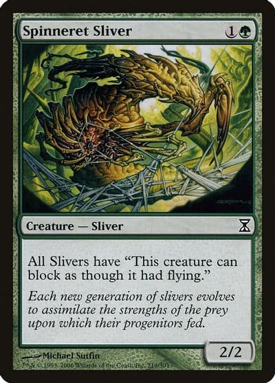Spinneret Sliver Time Spiral Magic card