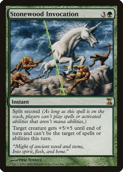 Stonewood Invocation Time Spiral Magic card