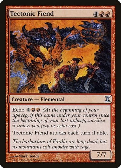 Tectonic Fiend Time Spiral Magic card
