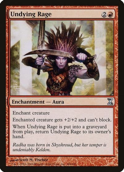 Undying Rage Time Spiral Magic card