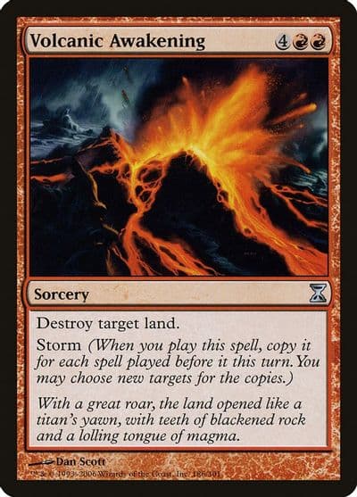 Volcanic Awakening Time Spiral Magic card