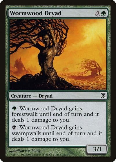 Wormwood Dryad Time Spiral Magic card