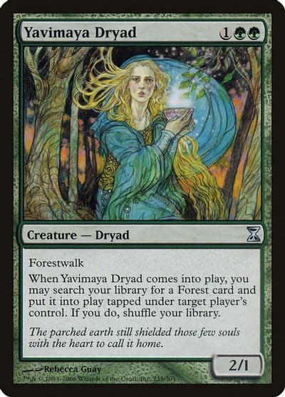 Yavimaya Dryad Time Spiral Magic card