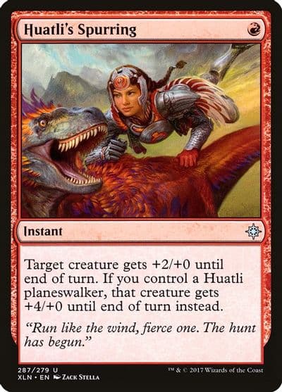 Huatlis Spurring Ixalan Magic card