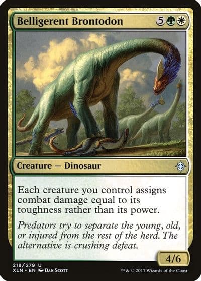 Belligerent Brontodon Ixalan Magic card