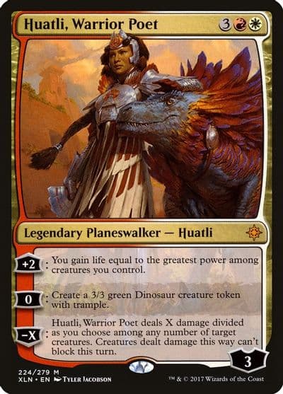 Huatli Warrior Poet Ixalan Magic card