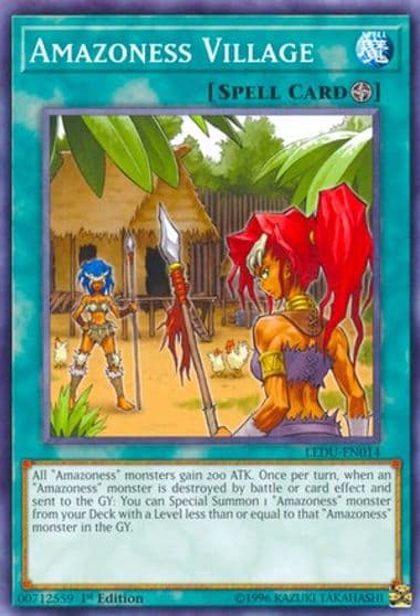 Amazoness Village Legendary Duelists Yu-Gi-Oh! card