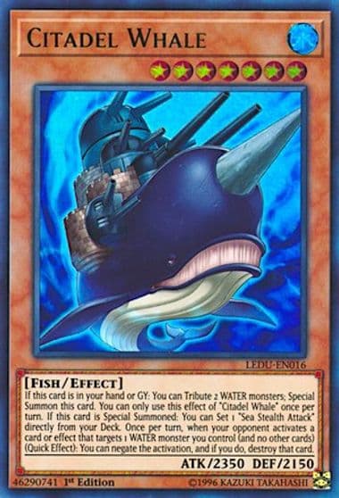 Citadel Whale Legendary Duelists Yu-Gi-Oh! card