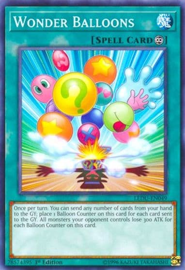Wonder Balloons Legendary Duelists Yu-Gi-Oh! card
