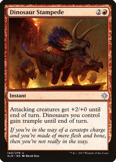 Dinosaur Stampede Ixalan Magic card
