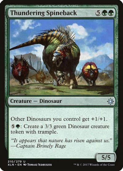 Thundering Spineback Ixalan Magic card