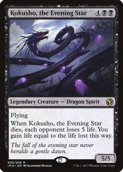 Kokusho the Evening Star Iconic Masters Magic card