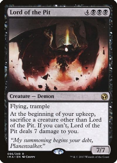 Lord of the Pit Iconic Masters Magic card