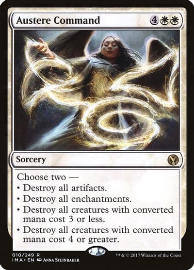 Austere Command Iconic Masters Magic card