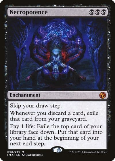Necropotence Iconic Masters Magic card