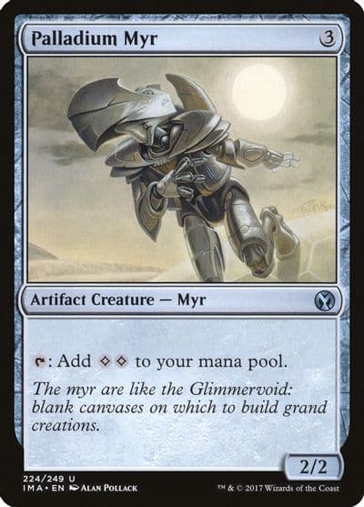 Palladium Myr Iconic Masters Magic card