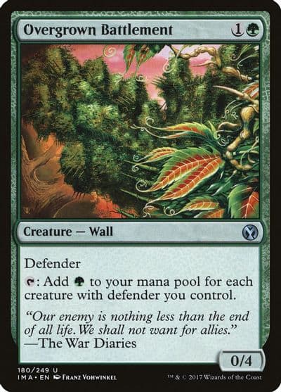 Overgrown Battlement Iconic Masters Magic card