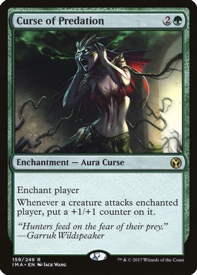 Curse of Predation Iconic Masters Magic card