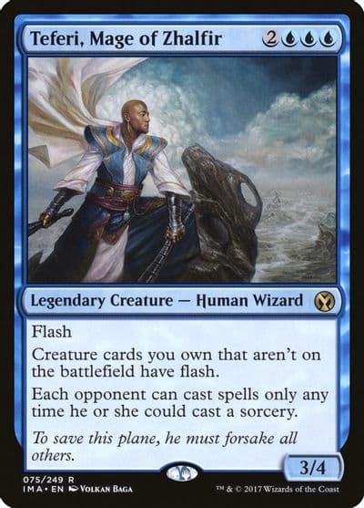 Teferi Mage of Zhalfir Iconic Masters Magic card