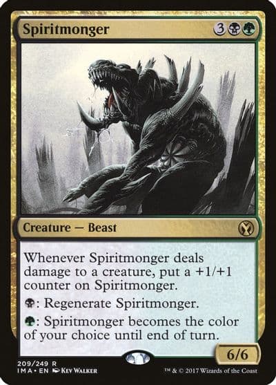 Spiritmonger Iconic Masters Magic card
