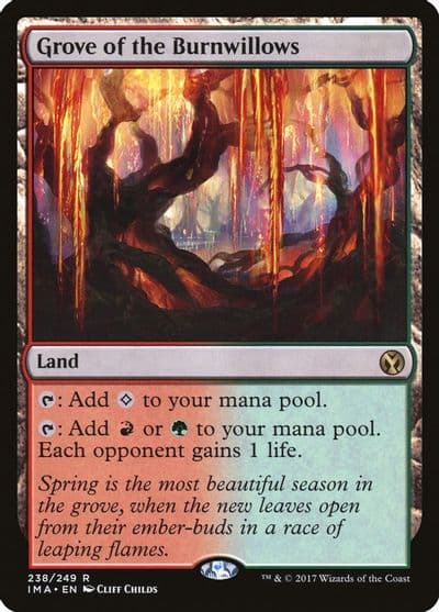 Grove of the Burnwillows Iconic Masters Magic card