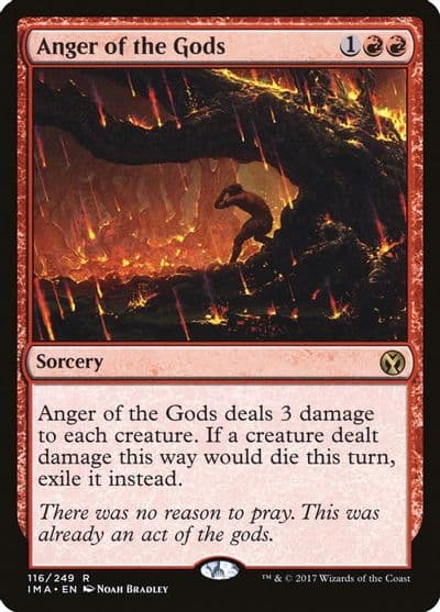 Anger of the Gods Iconic Masters Magic card