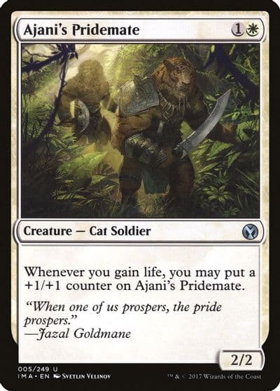 Ajanis Pridemate Iconic Masters Magic card