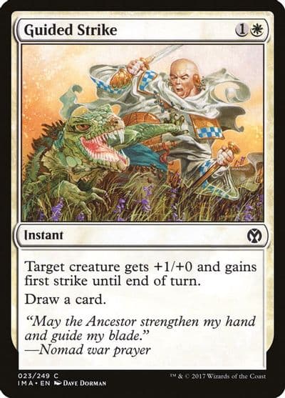 Guided Strike Iconic Masters Magic card