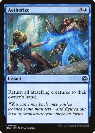 Aetherize Iconic Masters Magic card