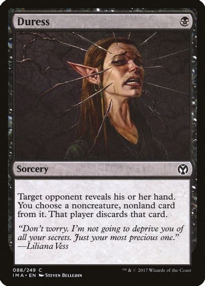 Duress Iconic Masters Magic card