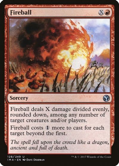 Fireball Iconic Masters Magic card