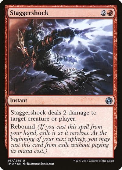 Staggershock Iconic Masters Magic card