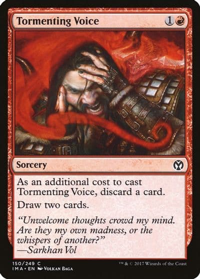 Tormenting Voice Iconic Masters Magic card
