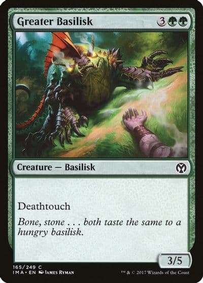 Greater Basilisk Iconic Masters Magic card