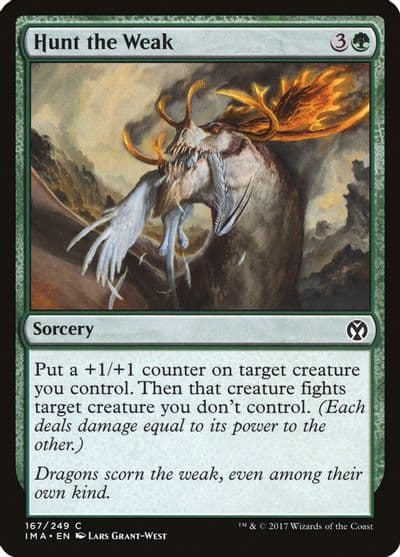 Hunt the Weak Iconic Masters Magic card