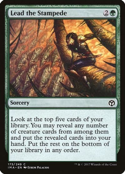 Lead the Stampede Iconic Masters Magic card