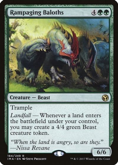 Rampaging Baloths Iconic Masters Magic card