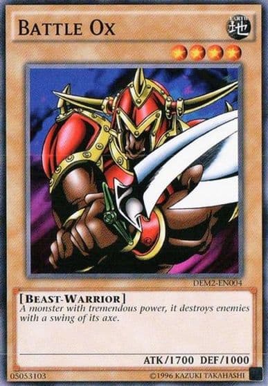 Battle Ox Demo Deck 2015 Yu-Gi-Oh! card